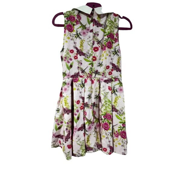 Sugar Thrillz Don't Bug Me Pink Collard Mini Dress Size Medium - Picture 4 of 4